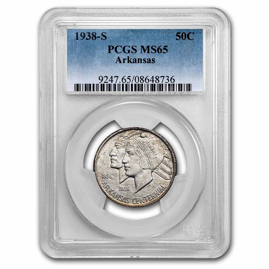 Buy 1938-S Arkansas Half Dollar MS-65 PCGS - Click Image to Close