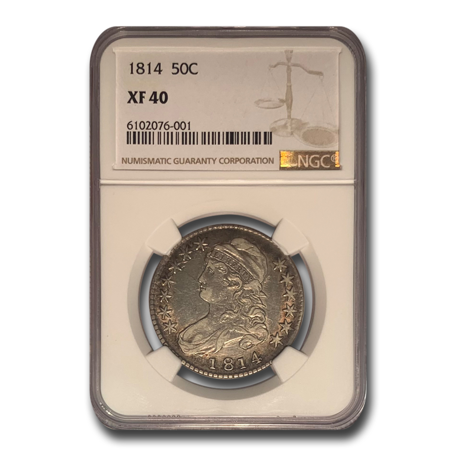 Buy 1814 Bust Half Dollar XF-40 NGC