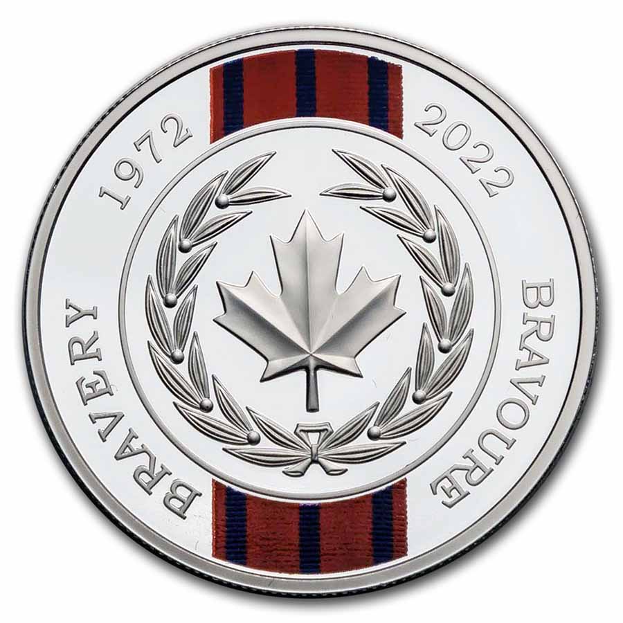 Buy 2022 Canada Silver $20 50th Anniversary of the Medal of Bravery