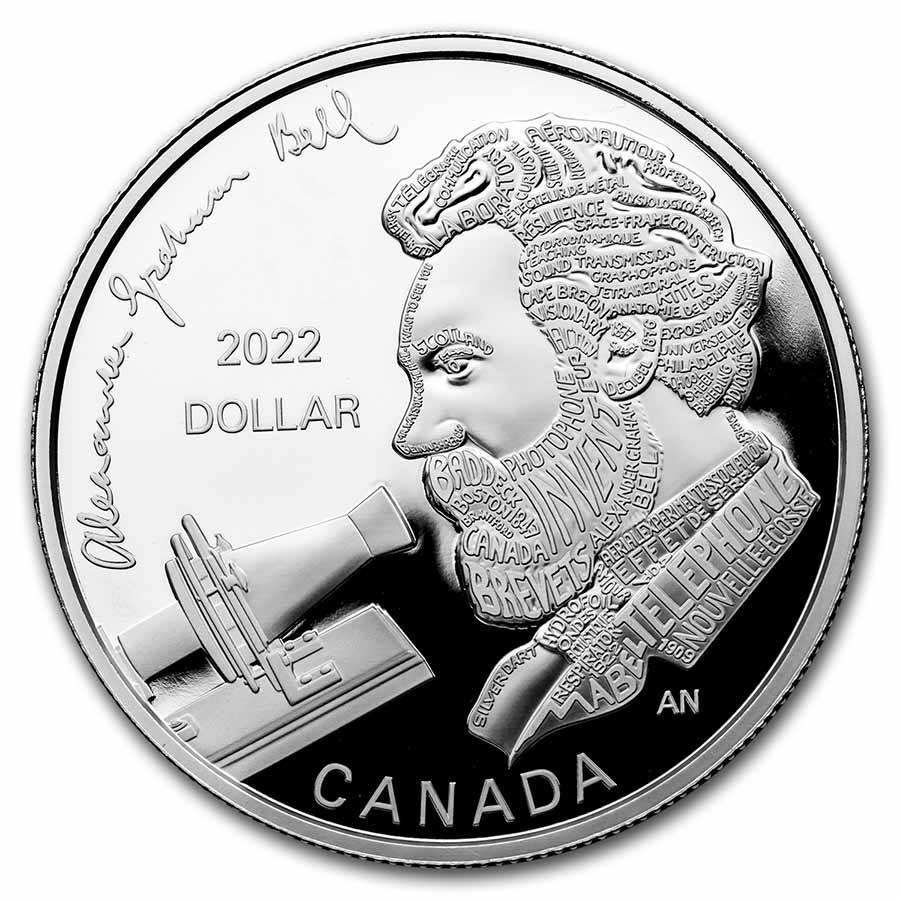 Buy 2022 Canada Silver Dollar Alexander Graham Bell Proof