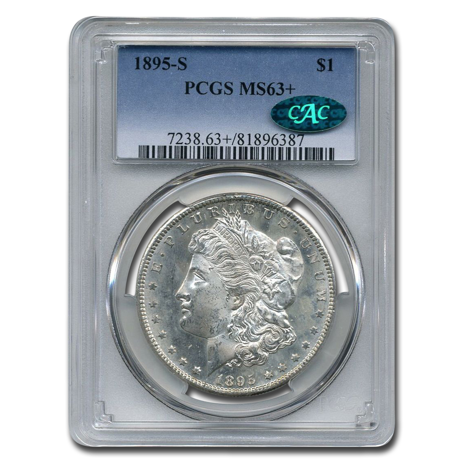 Buy 1895-S Morgan Dollar MS-63+ PCGS CAC - Click Image to Close