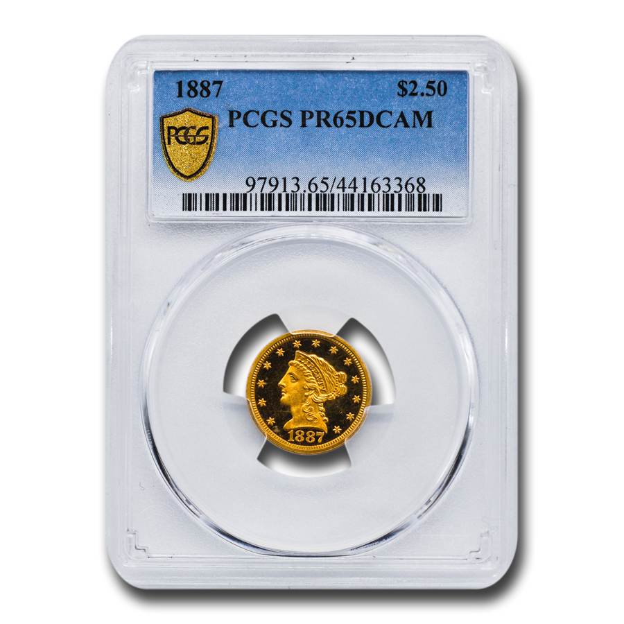 Buy 1887 $2.50 Liberty Gold Quarter Eagle PR-65 DCAM PCGS