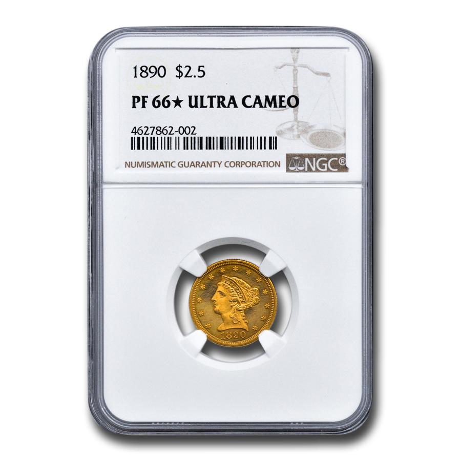 Buy 1890 $2.50 Liberty Gold Quarter Eagle PF-66 UCAM* NGC