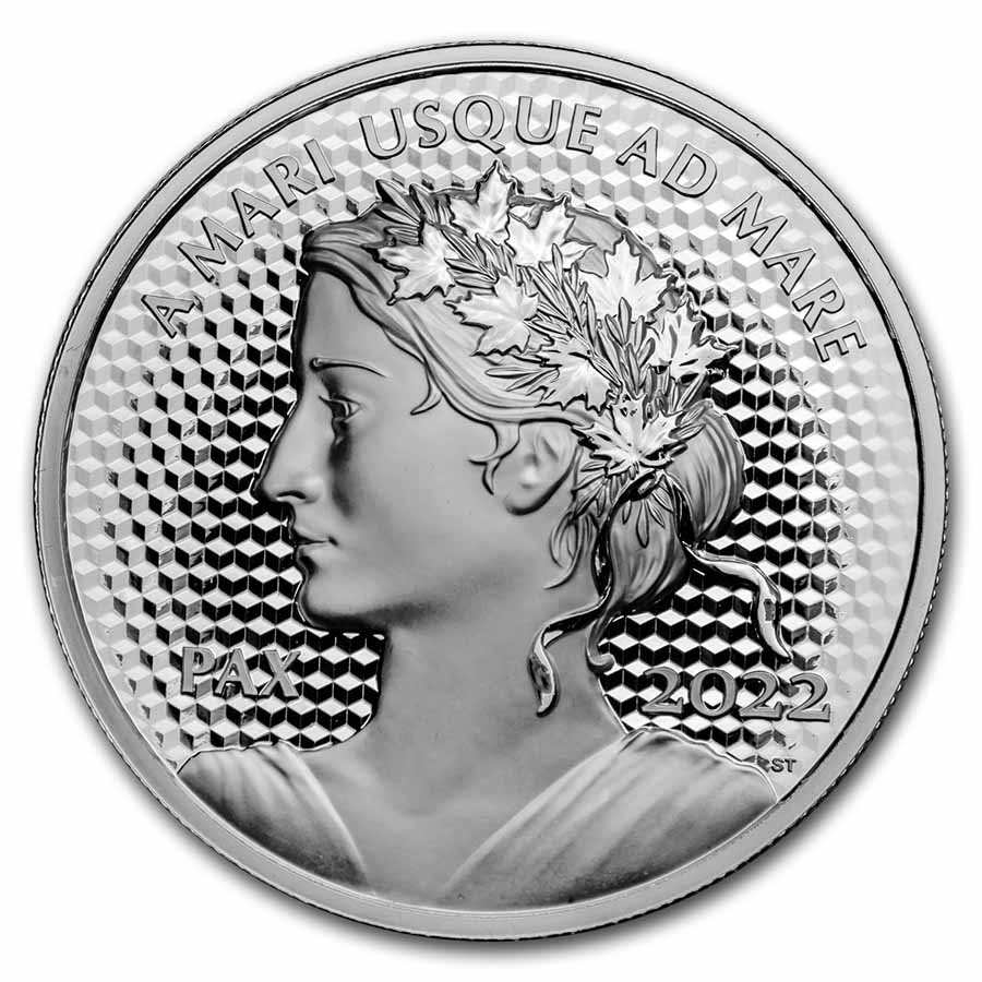 Buy 2022 Canada 5 oz Silver $50 Peace Dollar Proof (UHR) - Click Image to Close