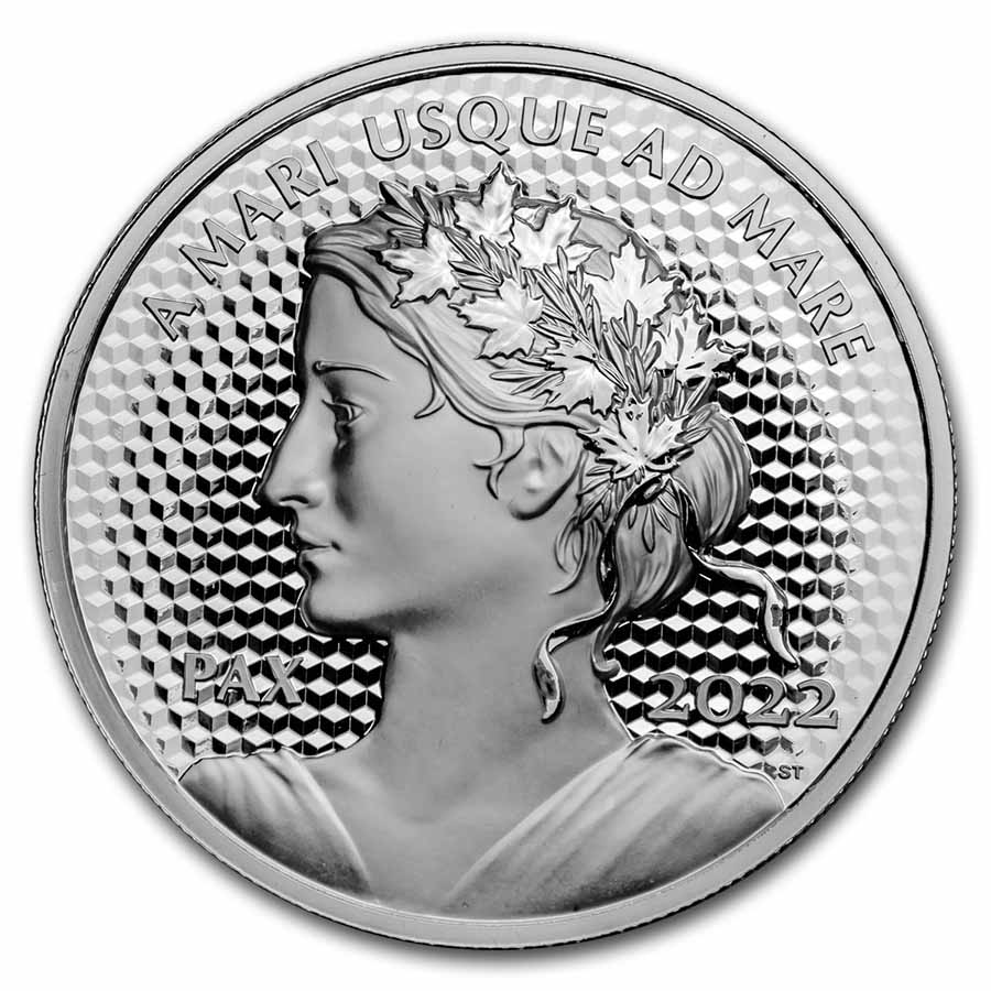 Buy 2022 Canada 5 oz Silver $50 Peace Dollar Proof (UHR)