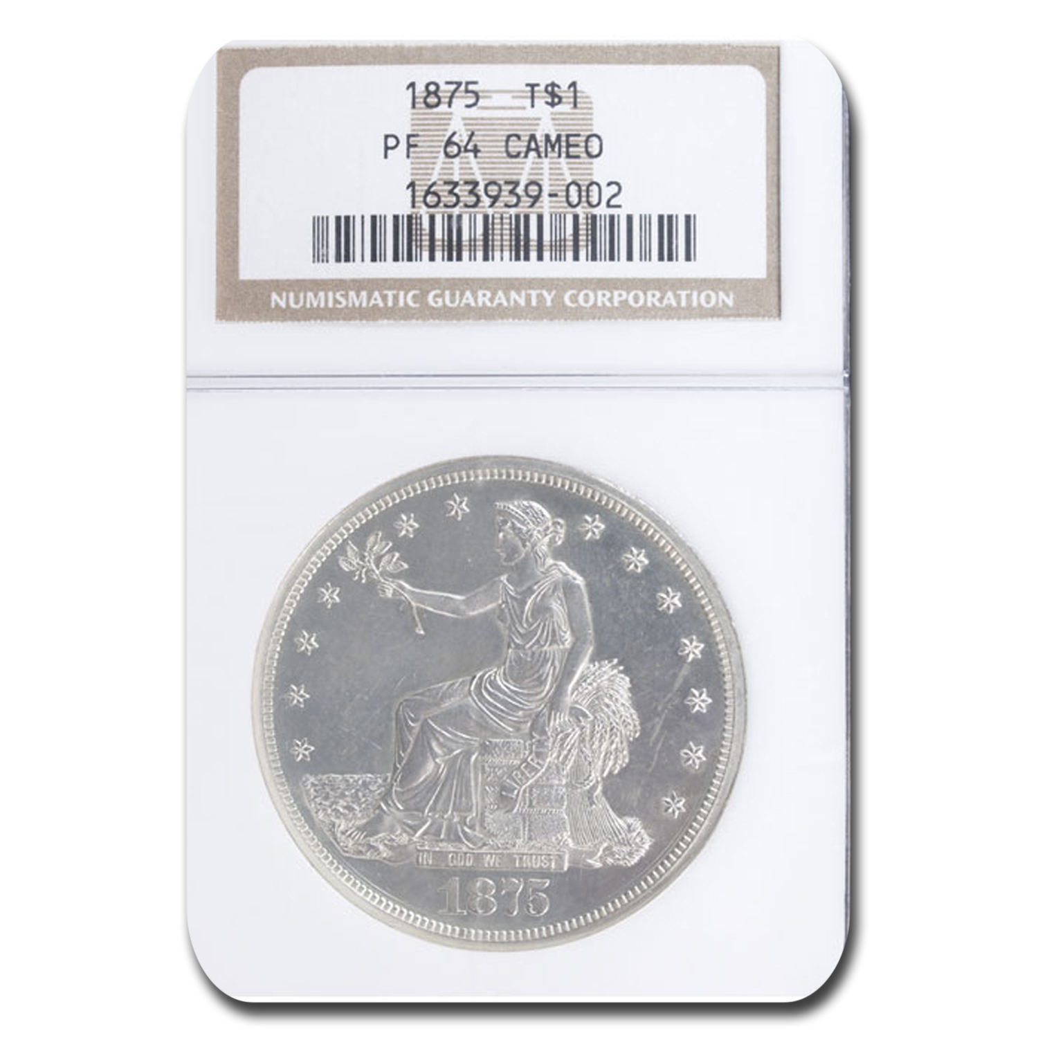 Buy 1875 Trade Dollar PF-64 Cameo NGC