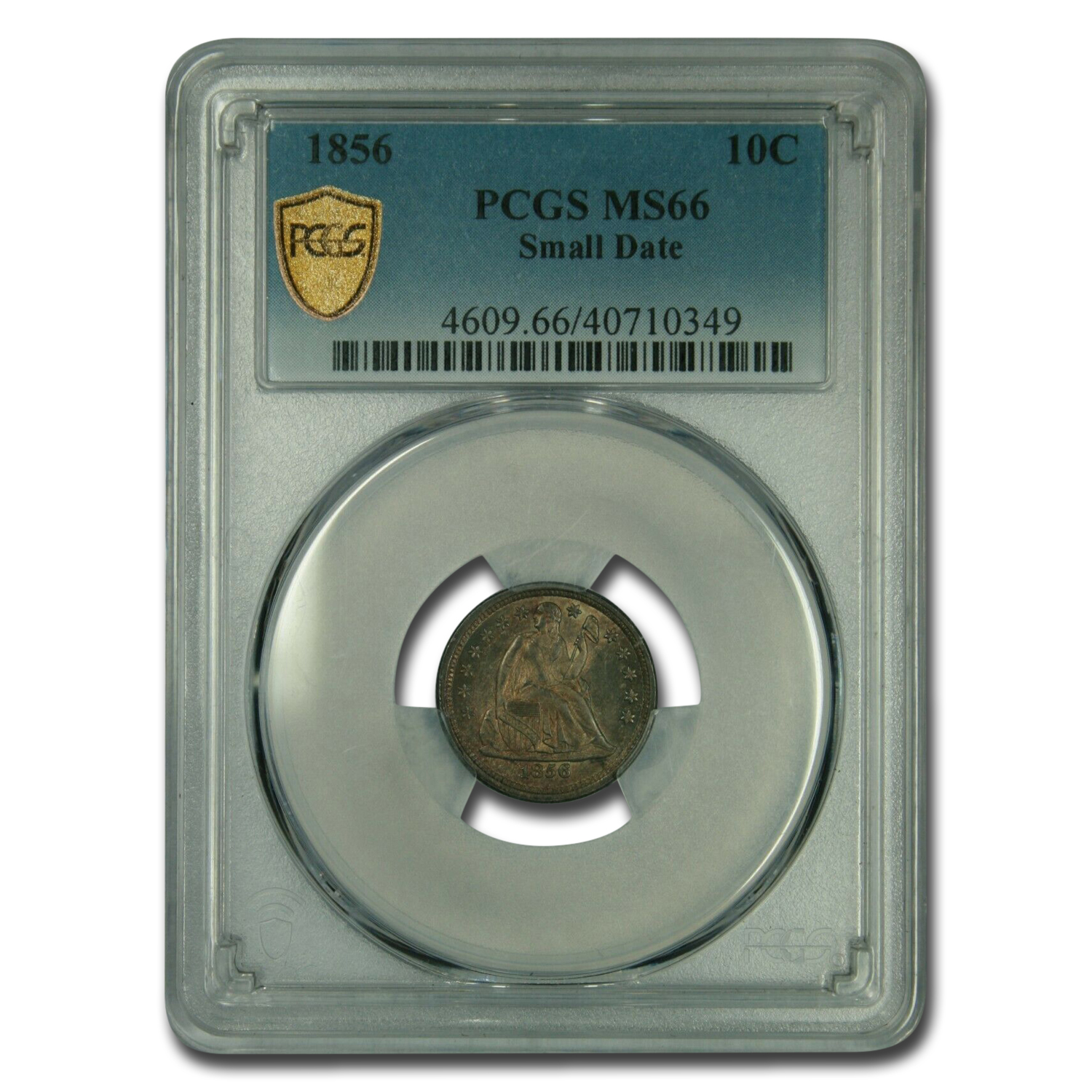 Buy 1856 Liberty Seated Dime MS-66 PCGS (Small Date) - Click Image to Close