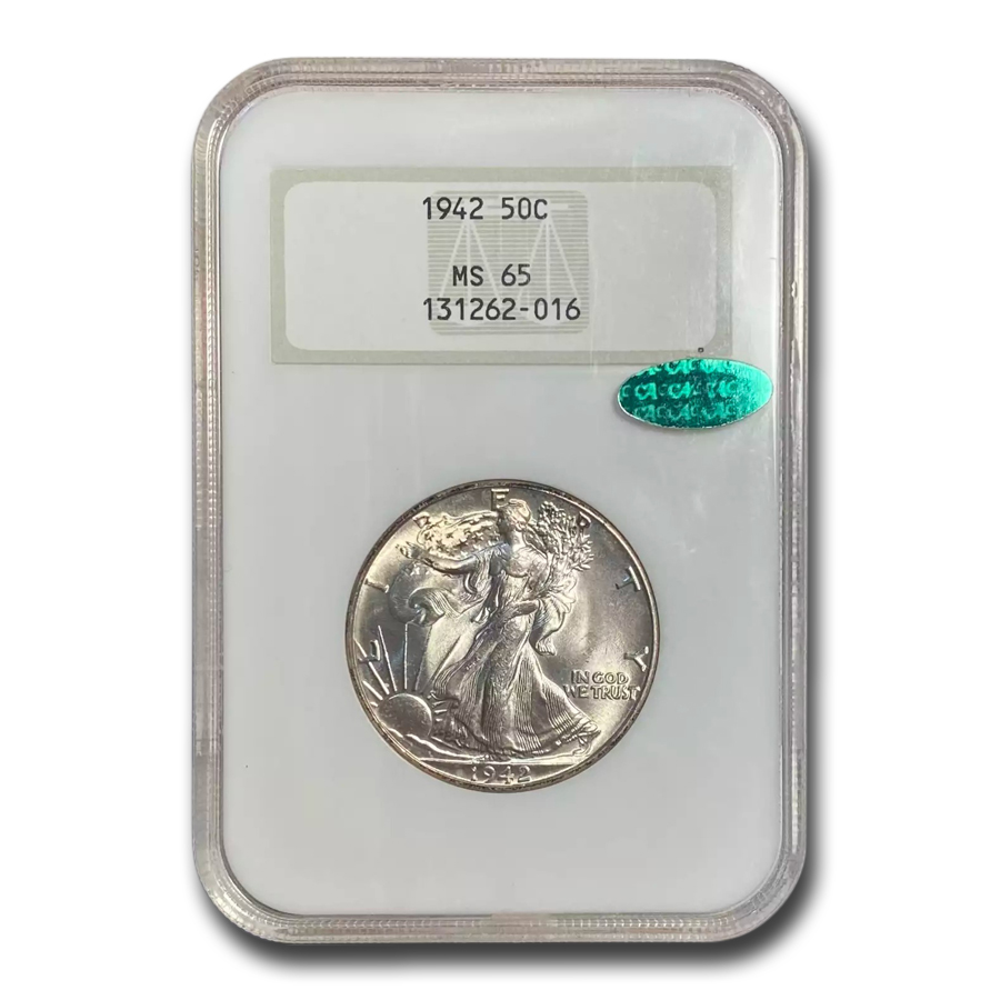 Buy 1942 Walking Liberty Half Dollar MS-65 NGC CAC