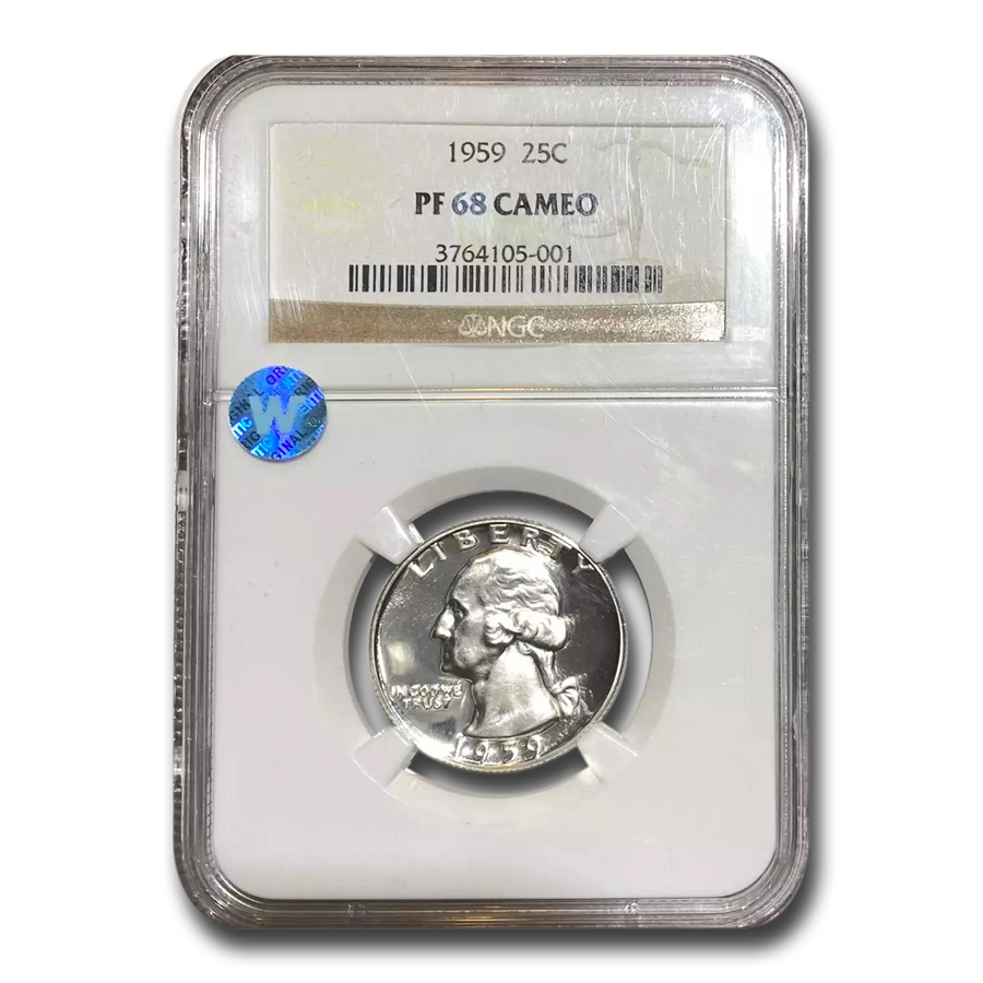 Buy 1959 Washington Quarter PF-68 Cameo NGC