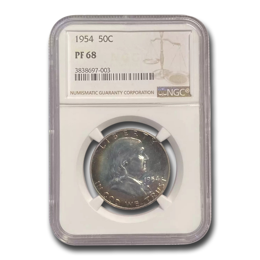 Buy 1954 Franklin Half Dollar PF-68 NGC