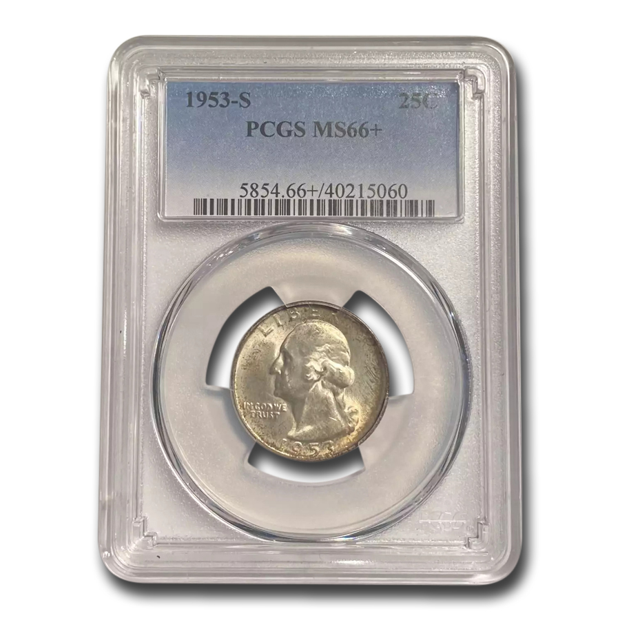 Buy 1953-S Washington Quarter MS-66+ PCGS