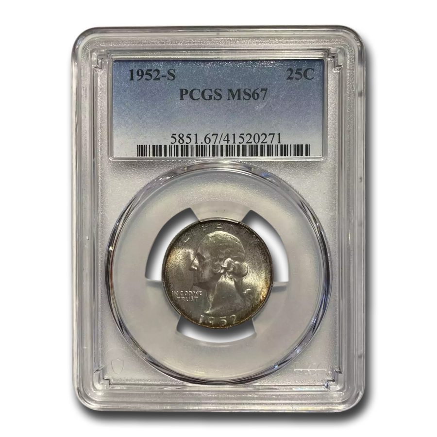 Buy This 1952-S Washington Quarter MS-67 PCGS Coin Online