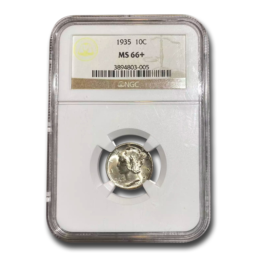 Buy 1935 Mercury Dime MS-66+ NGC