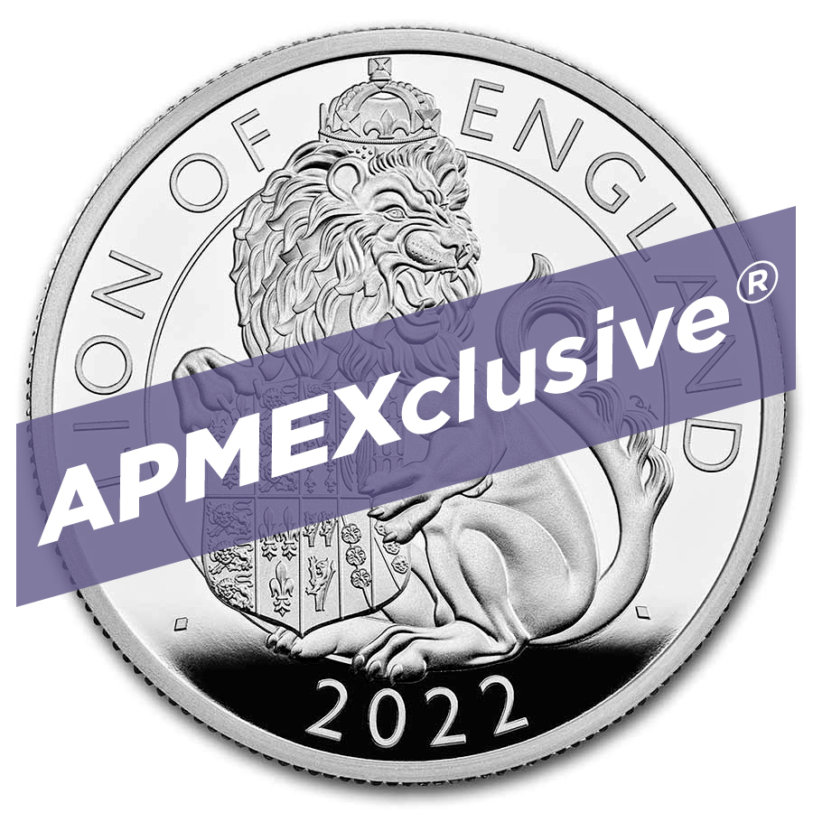 Buy 2022 2 oz Ag Royal Tudor Bst Lion of Eng Pf COA - Click Image to Close