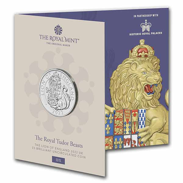 Buy 2022 Royal Tudor Beasts Lion of Eng BU Disp Card