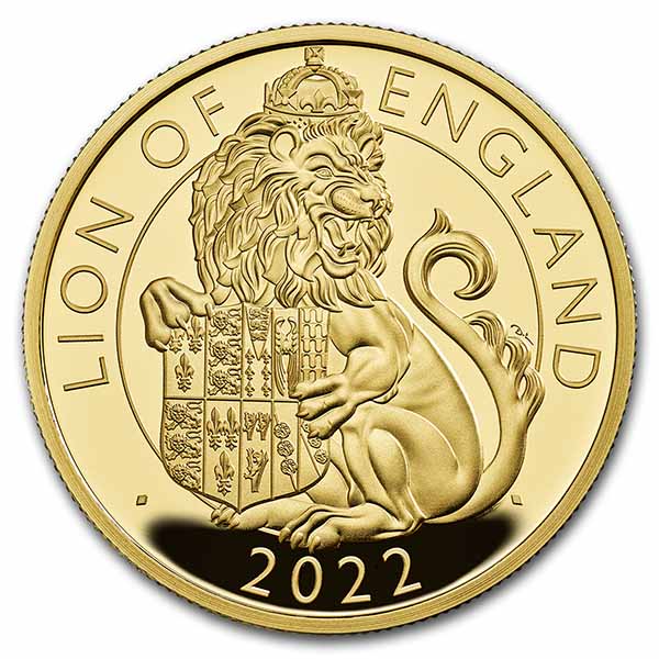 Buy 2022 1 oz Gold Royal Tudor Beasts Lion of England Prf (Box/COA) - Click Image to Close