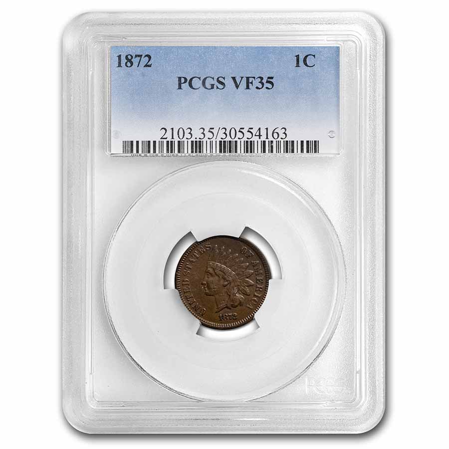 Buy 1872 Indian Head Cent VF-35 PCGS