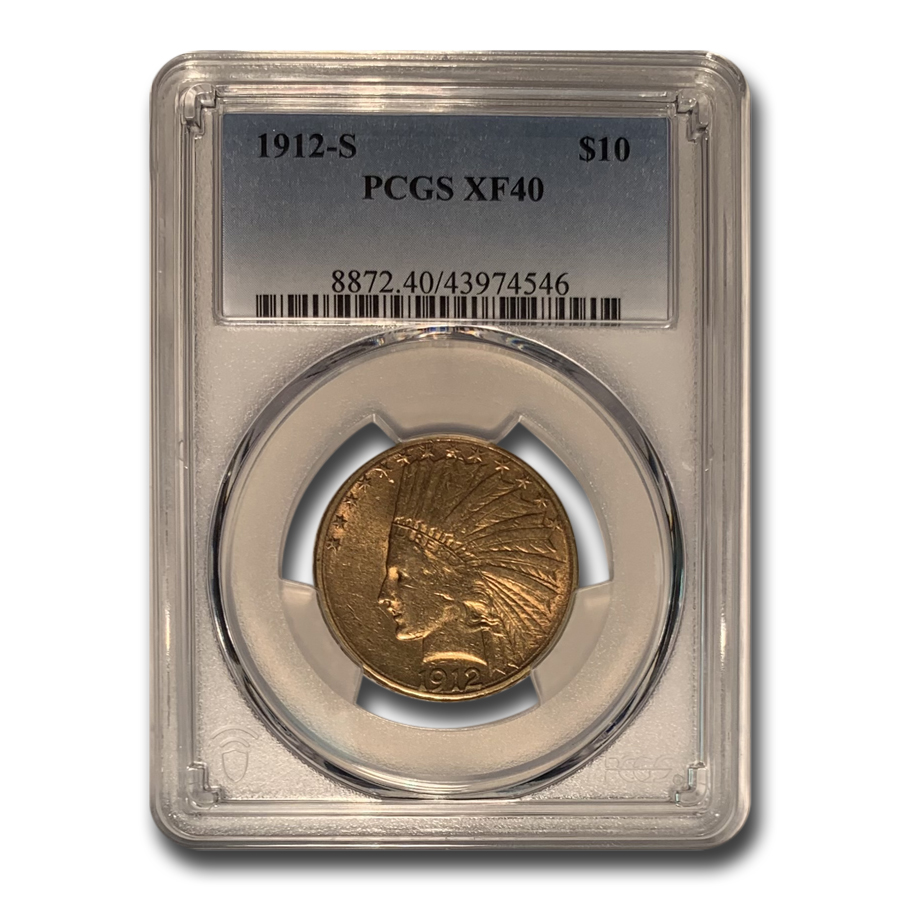 Buy 1912-S $10 Indian Gold Eagle XF-40 PCGS