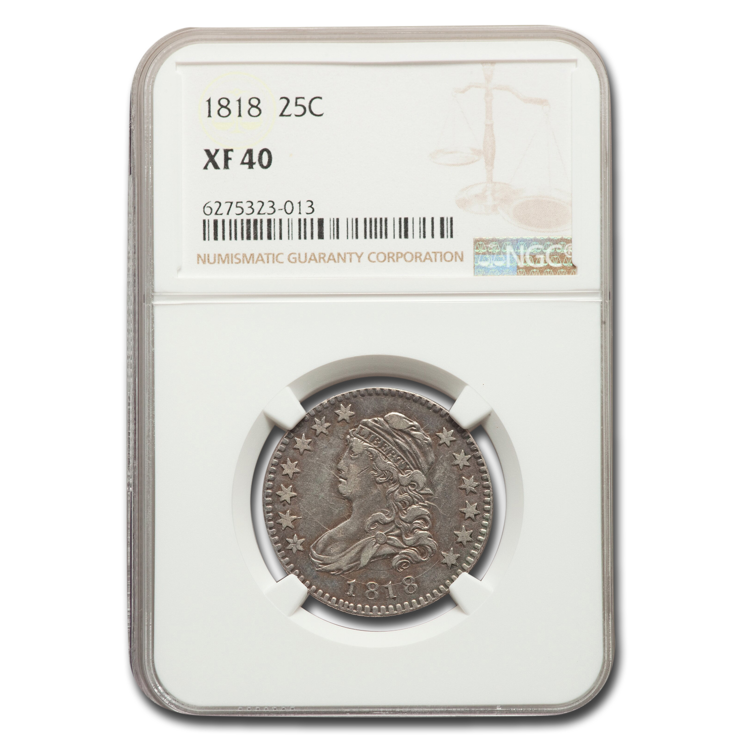 Buy 1818 Capped Bust Quarter XF-40 NGC - Click Image to Close