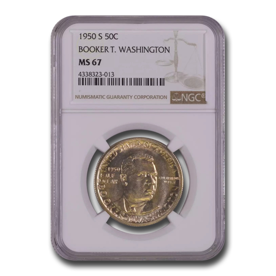 Buy 1950-S Booker T. Washington Half Dollar MS-67 NGC - Click Image to Close