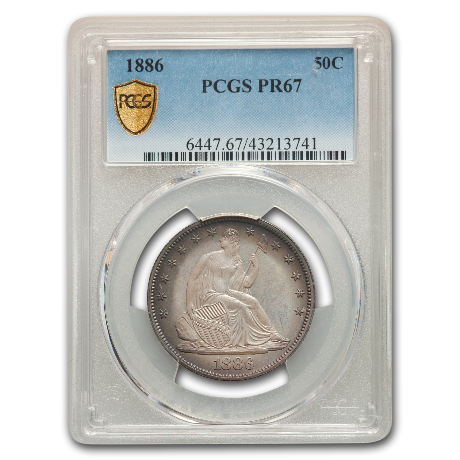 Buy 1886 Liberty Seated Half Dollar PR-67 PCGS