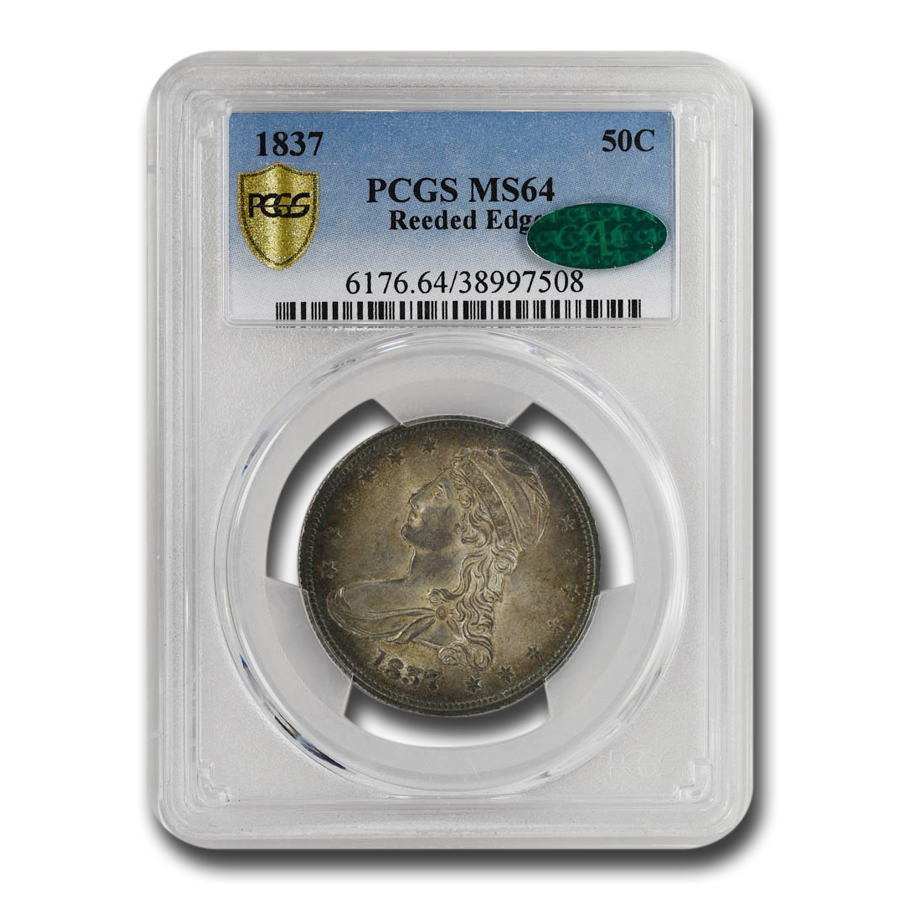 Buy 1837 Reeded Edge Half Dollar MS-64 PCGS CAC