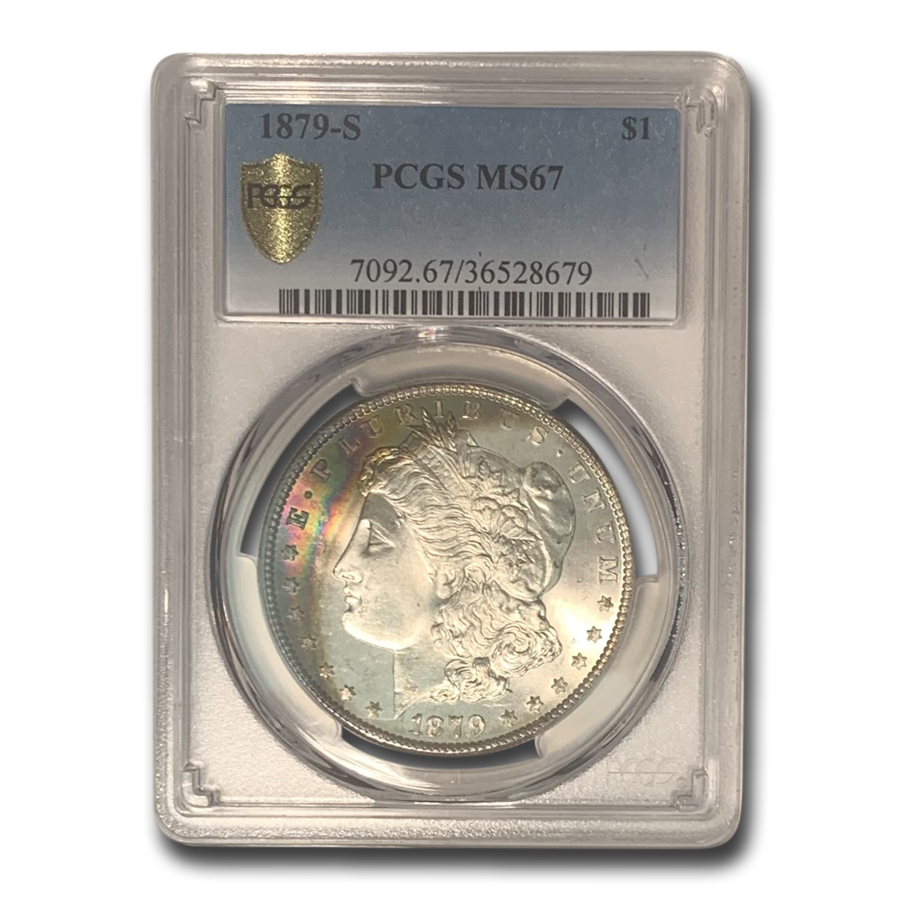 Buy 1879-S Morgan Dollar MS-67 PCGS (Beautiful Toning) - Click Image to Close