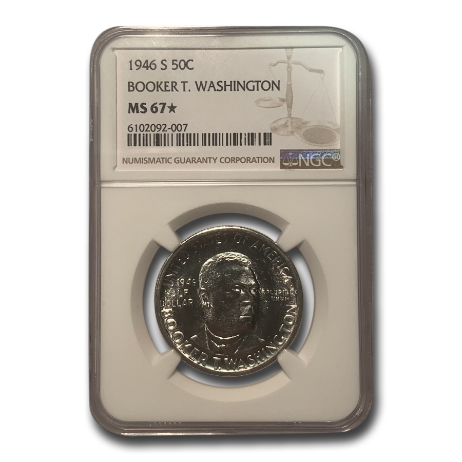 Buy 1946-S Booker T. Washington Half Dollar MS-67* NGC