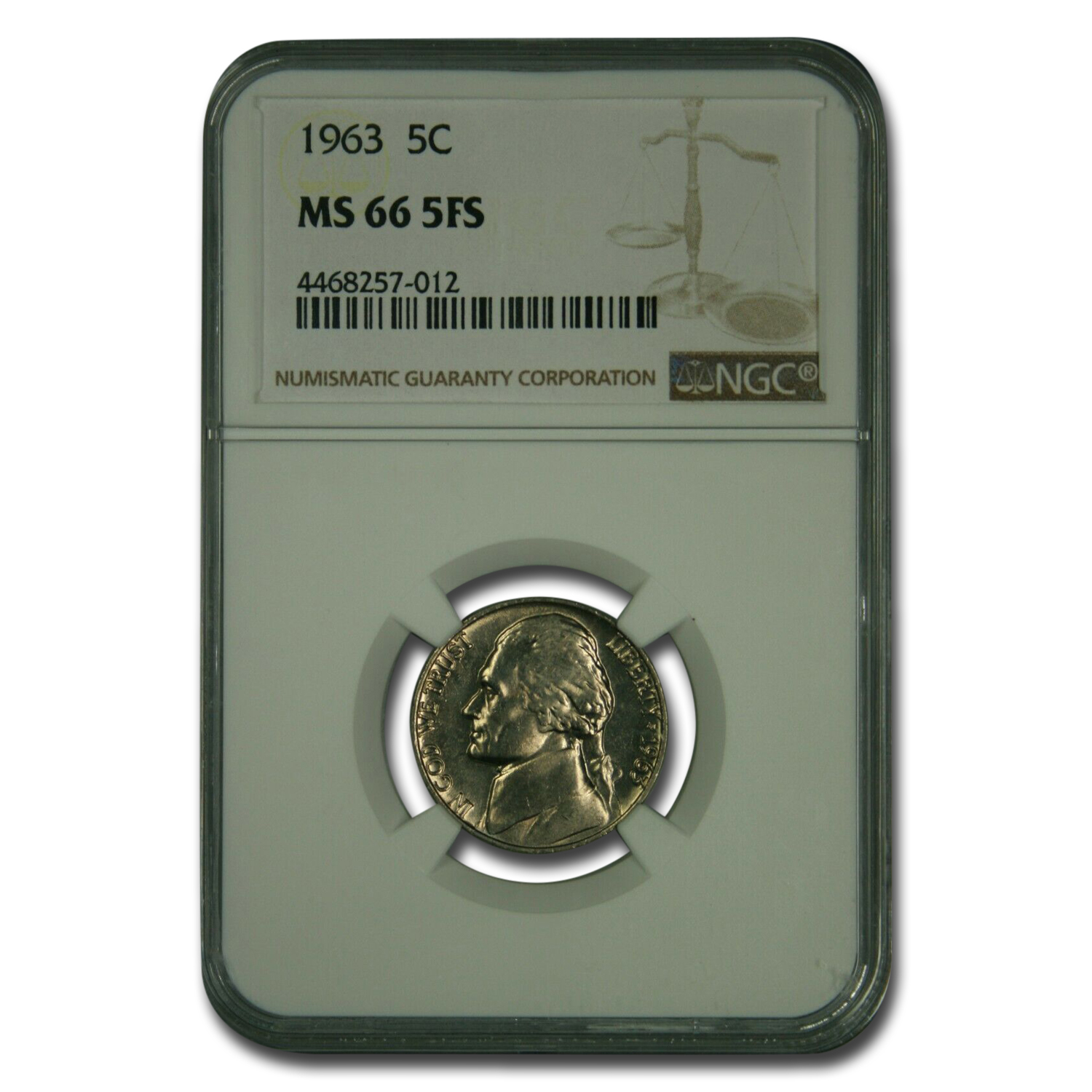 Buy 1963 Jefferson Nickel MS-66 NGC (FS)