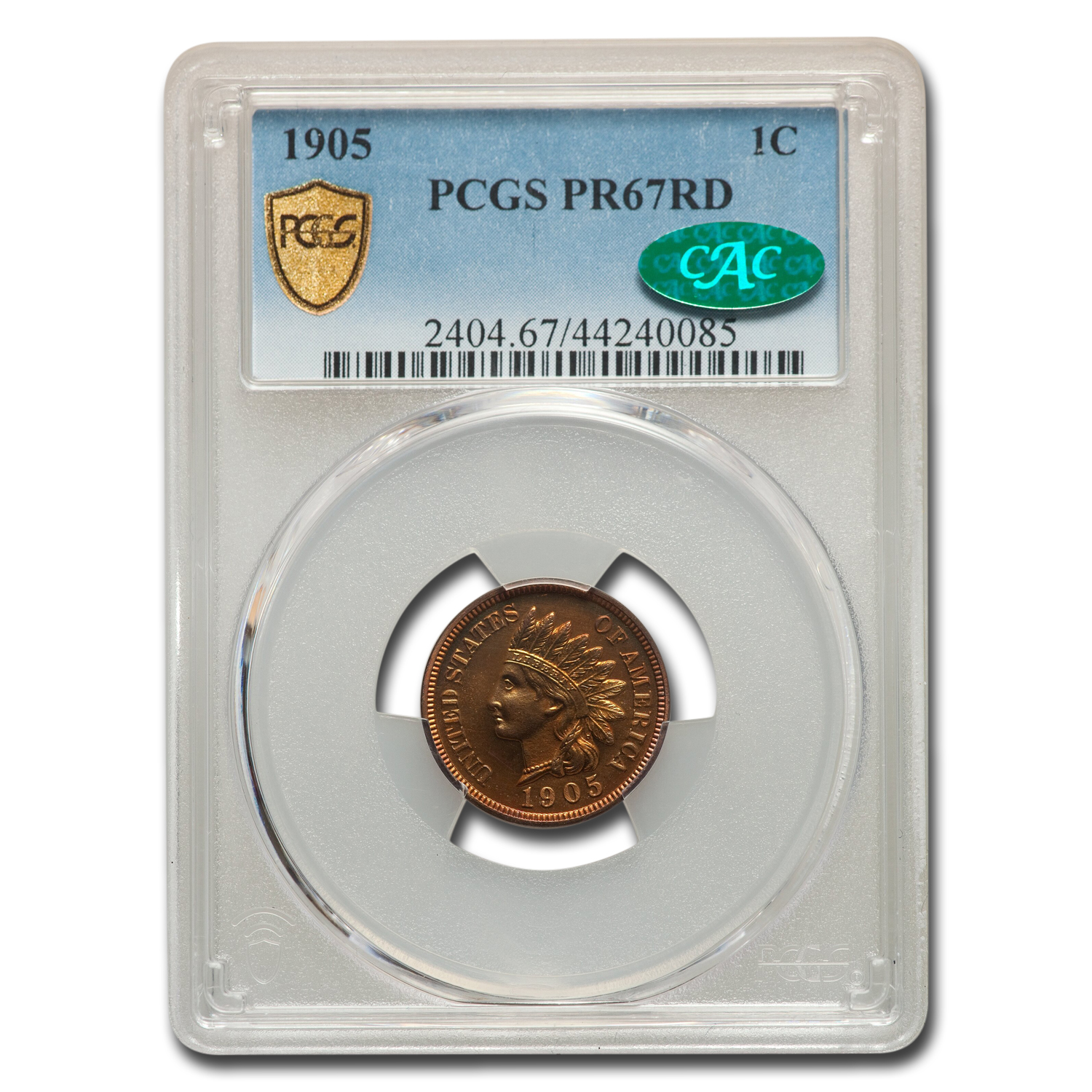 Buy 1905 Indian Head Cent PR-67 PCGS CAC (Red)