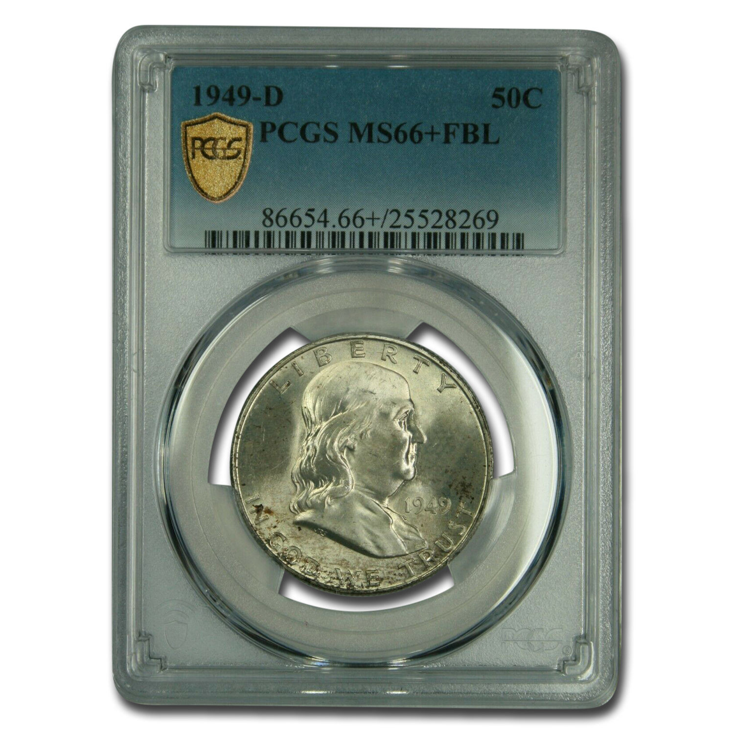 Buy 1949-D Franklin Half Dollar MS-66+ PCGS (FBL) - Click Image to Close