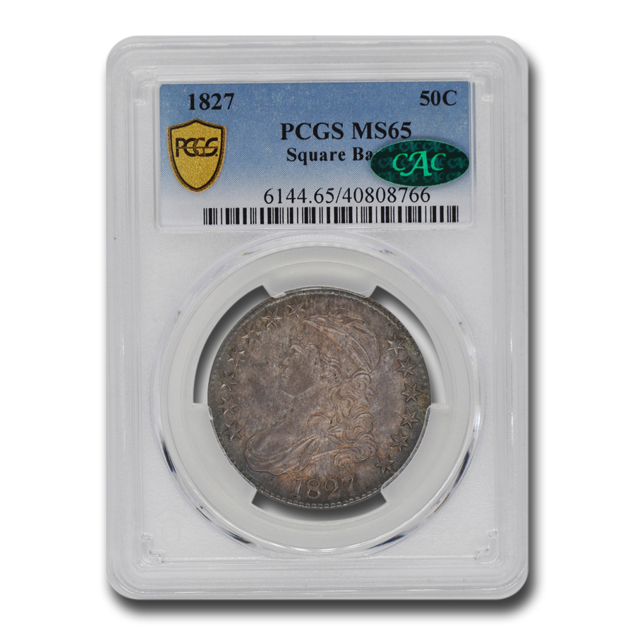 Buy 1827 Capped Bust Half Dollar MS-65 PCGS CAC (Square Base 2) - Click Image to Close