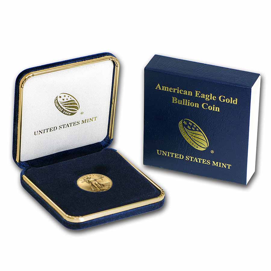 2022 1/4 oz American Gold Eagle Coin BU w/U.S. Mint Box