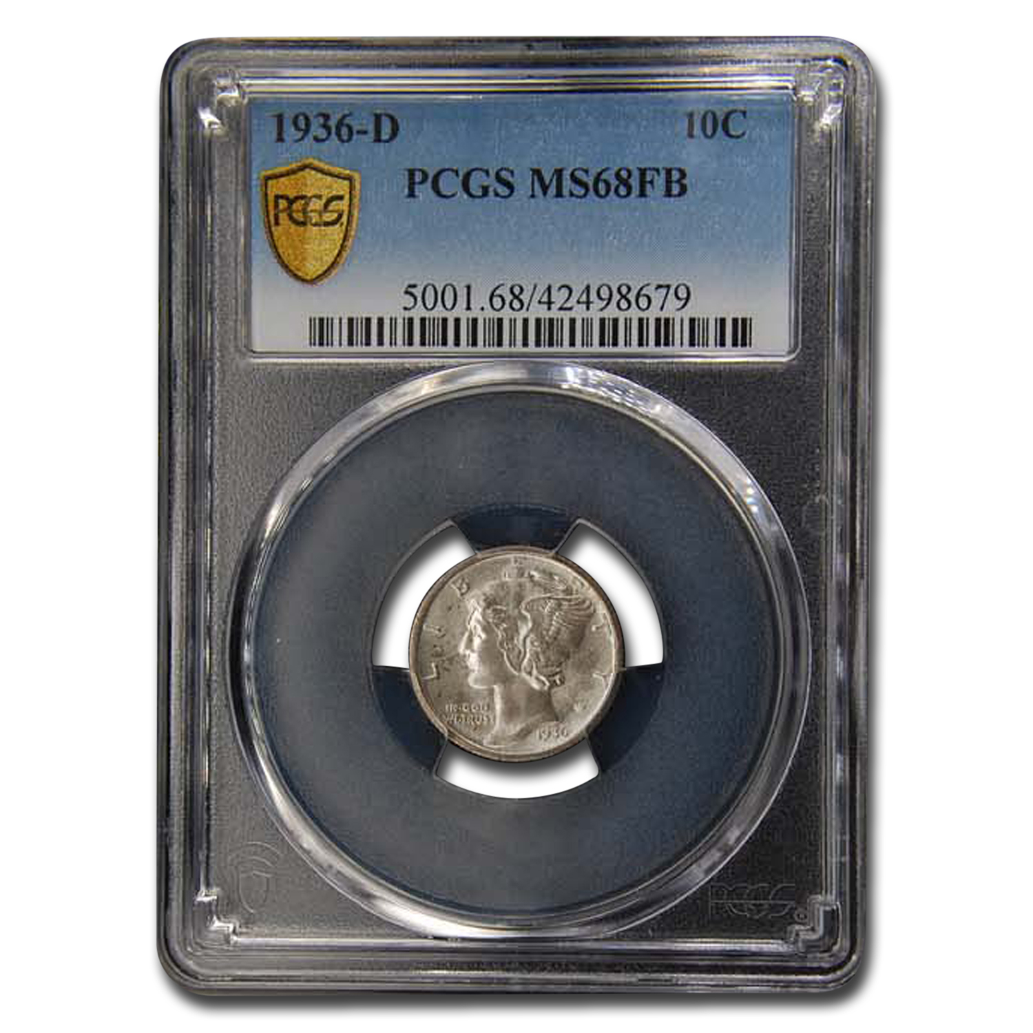 Buy 1936-D Mercury Dime MS-68 PCGS (FB)