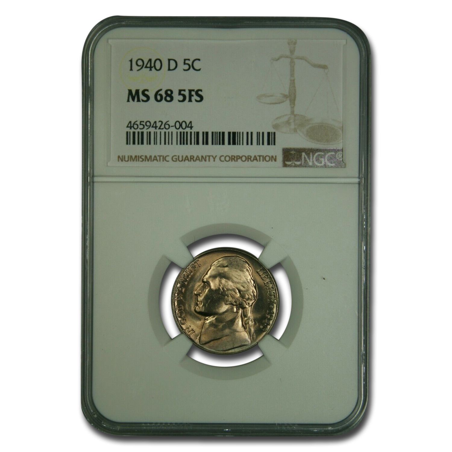 Buy MS-68 NGC 1940-D Jefferson Nickel (FS)