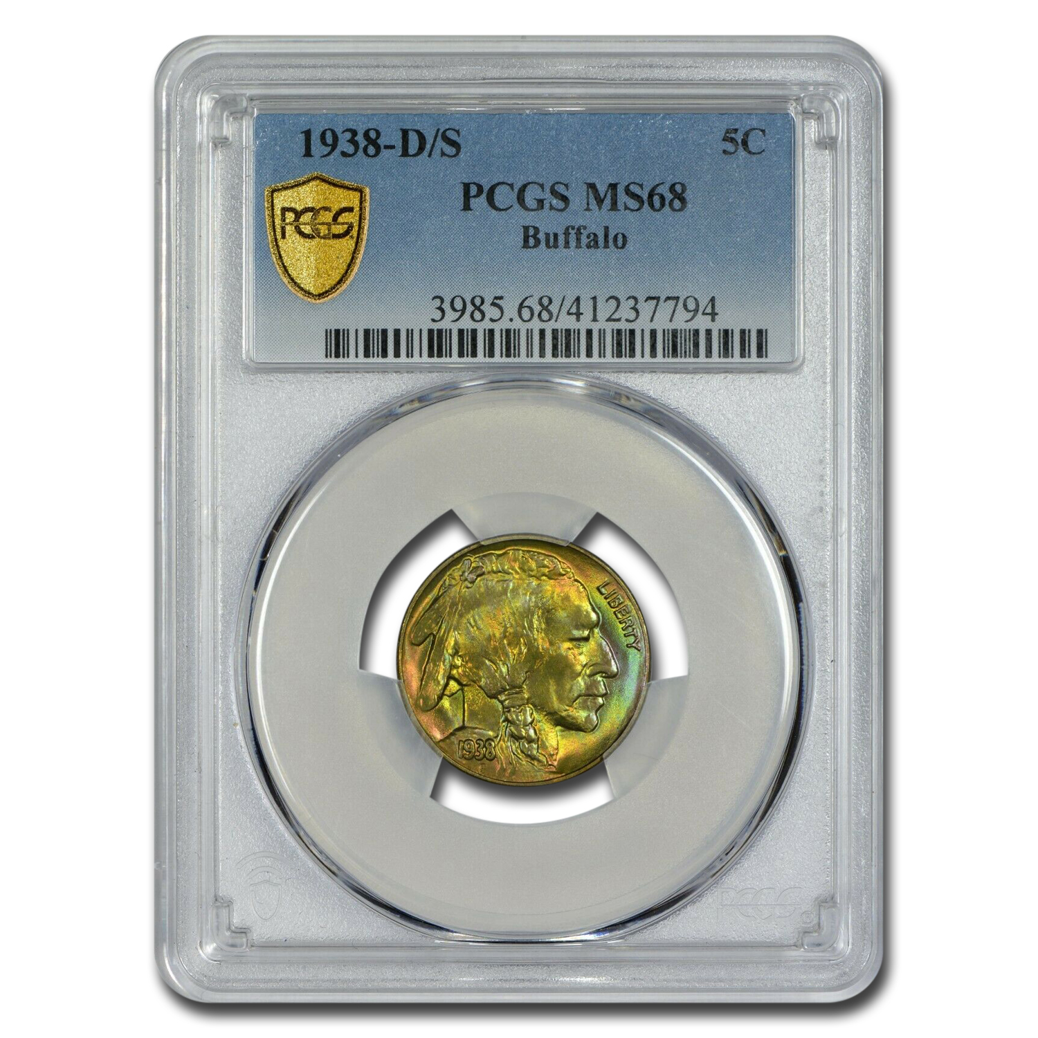 Buy 1938-D/S Buffalo Nickel MS-68 PCGS