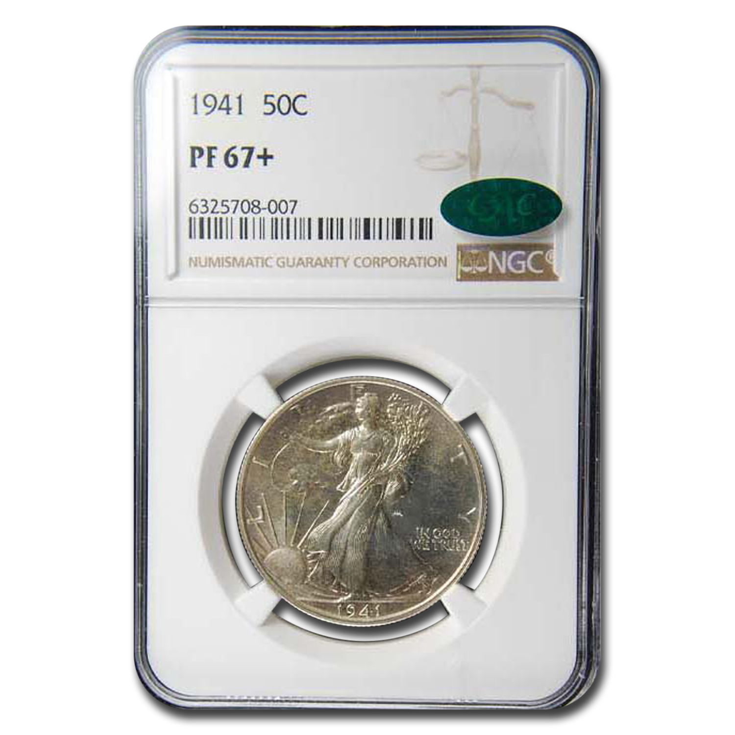 Buy 1941 Walking Liberty Half Dollar PF-67+ NGC CAC - Click Image to Close