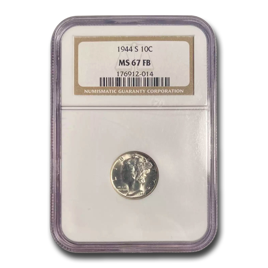 Buy 1944-S Mercury Dime MS-67 NGC (FB)