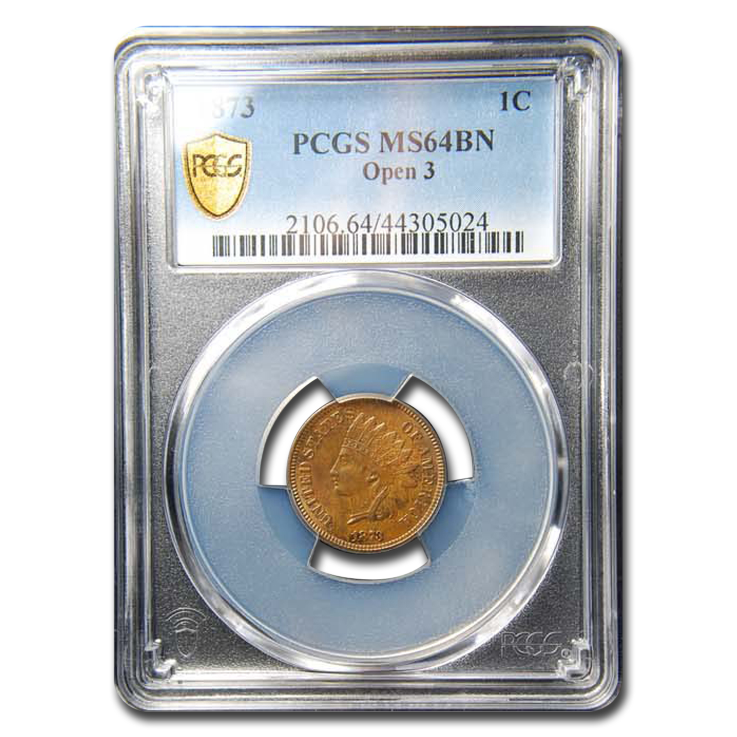 Buy 1873 Indian Head Cent MS-64 PCGS (Brown)