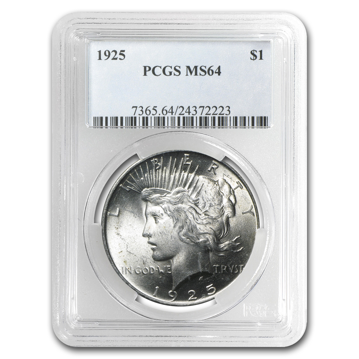 Buy 1925 Peace Dollar MS-64 PCGS