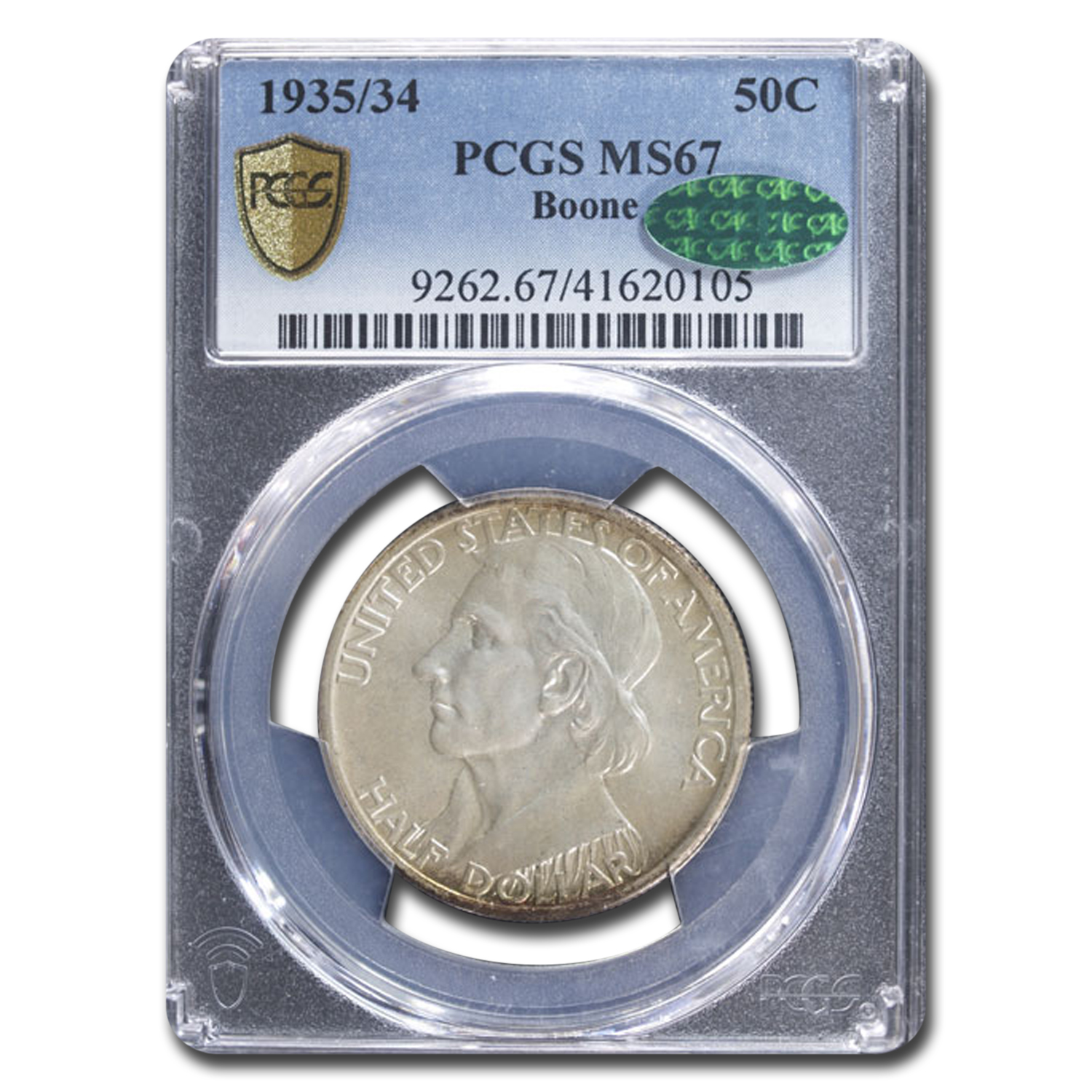 Buy 1935 Boone Half Dollar MS-67 PCGS CAC