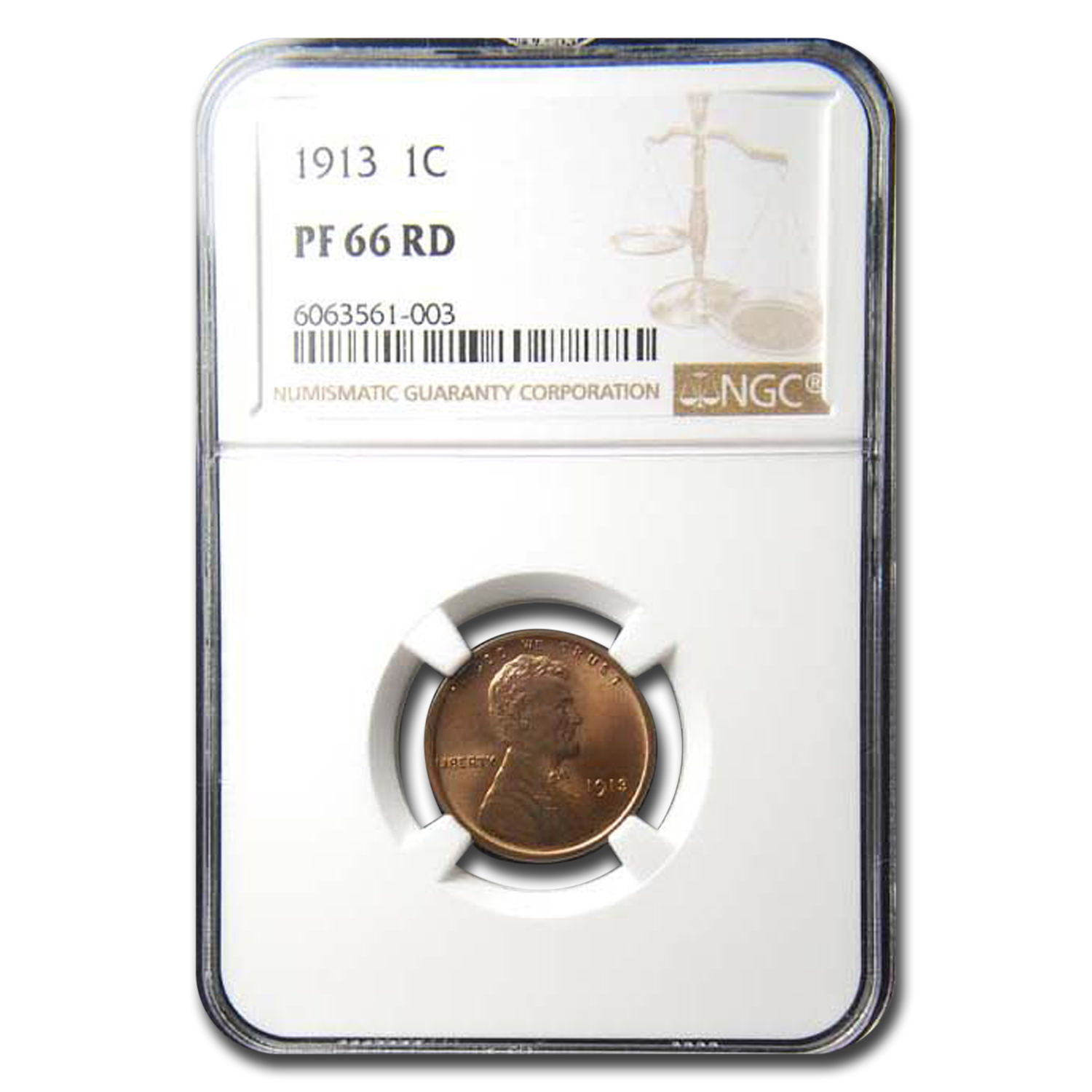 Buy 1913 Lincoln Cent PF-66 NGC (Red)