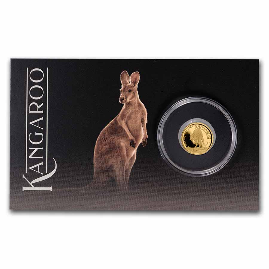 2022 Australia 1/2 Gram Gold Kangaroo Mini Roo BU (Assay Card) - Click Image to Close