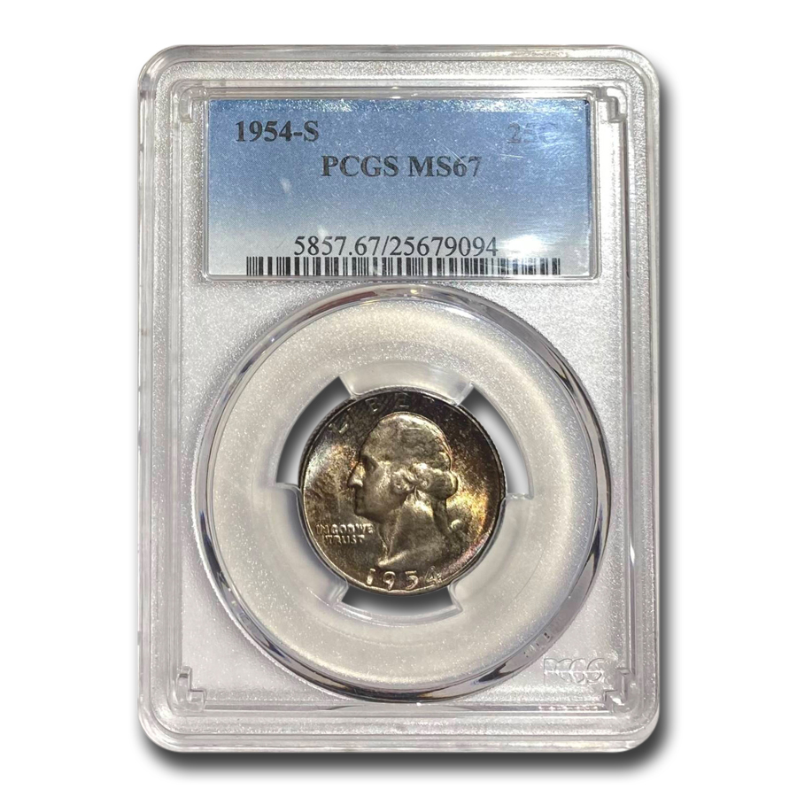 Buy 1954-S Washington Quarter MS-67 PCGS