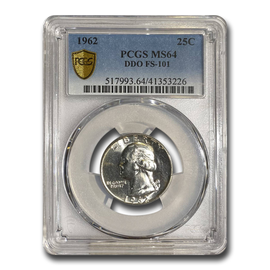 Buy 1962 Washington Quarter MS-64 PCGS (DDO)