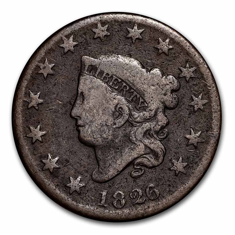 1826/5 Large Cent VG