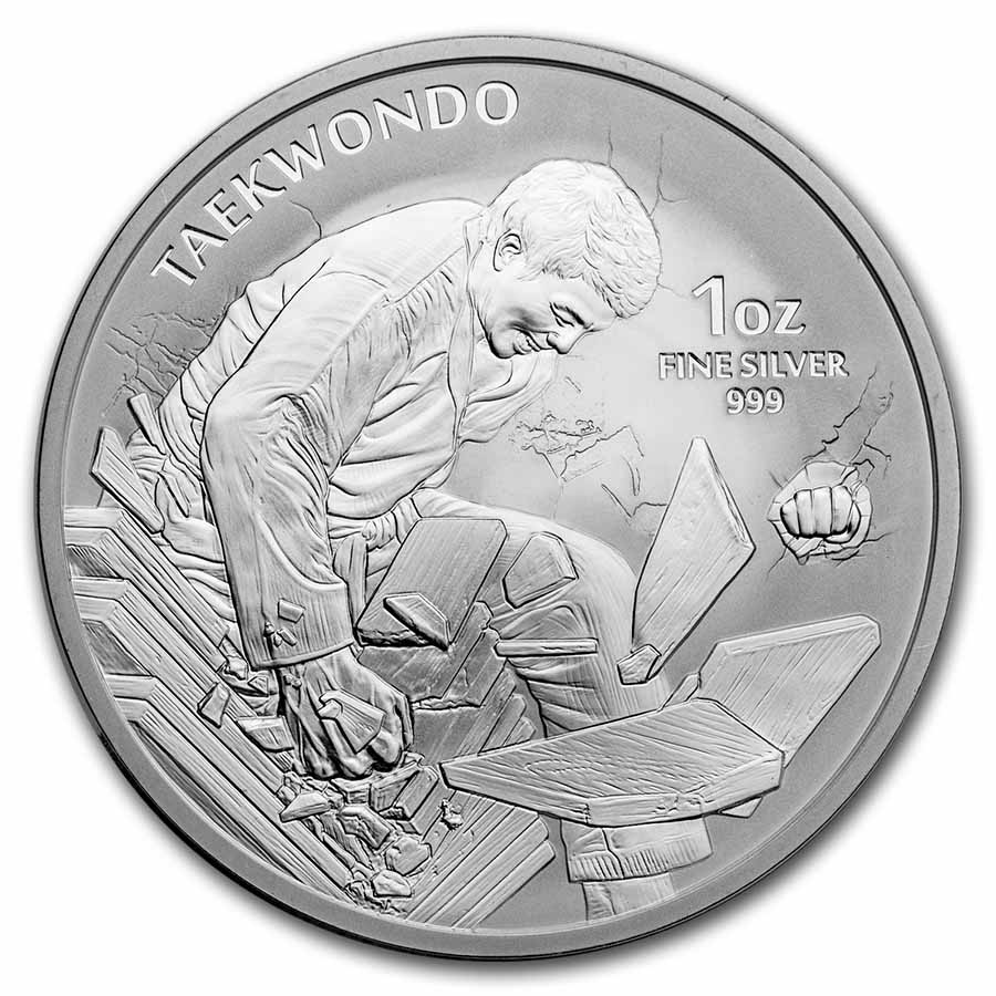 2021 South Korea 1 oz Silver K-Series Taekwondo BU