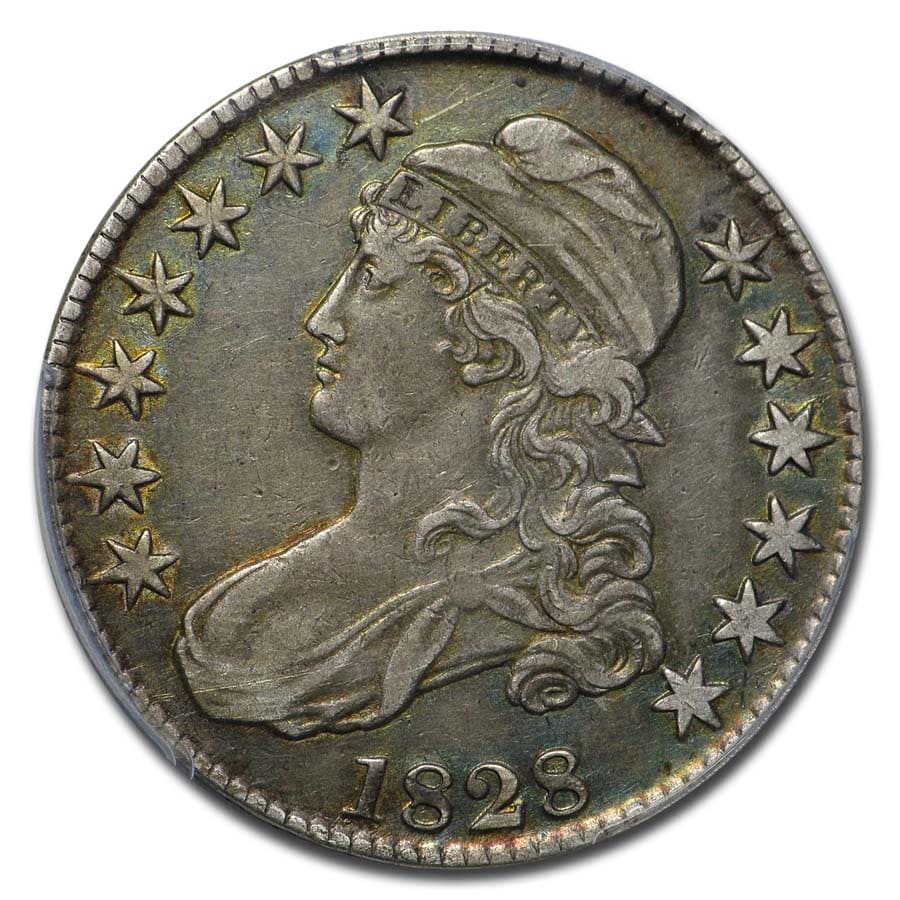 Buy 1828 Bust Half Dollar XF (Sq Base 2, Lg 8's)