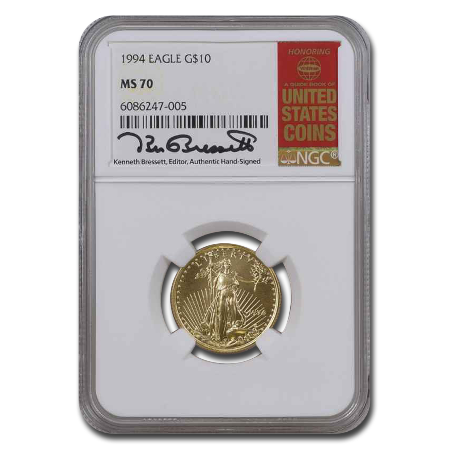 Buy 1994 1/4 oz American Gold Eagle MS-70 NGC (Bressett)