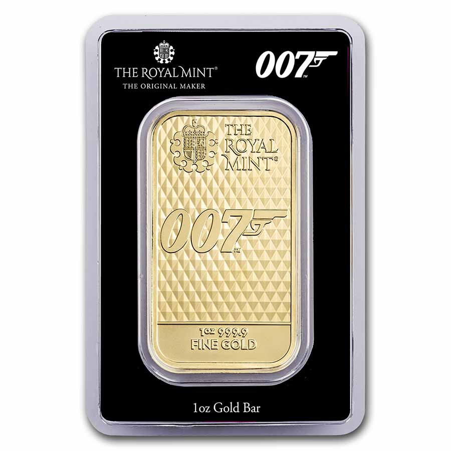 Buy GB 1 oz Gold Bar: James Bond, Diamonds Are Forever (in TEP)